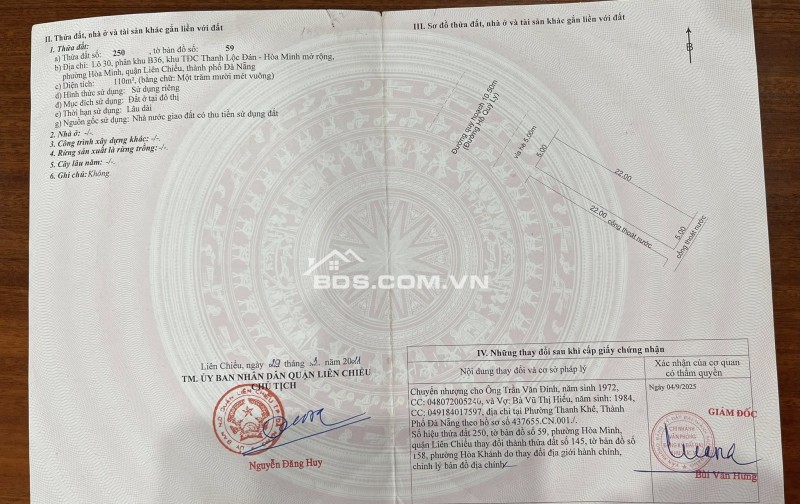 BÁN LÔ ĐẤT ĐƯỜNG 10,5M HỒ QUÝ LY - TRỤC ĐƯỜNG KINH DOANH